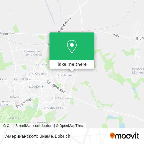 Американското Знаме map