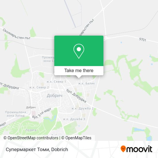 Карта Супермаркет Томи