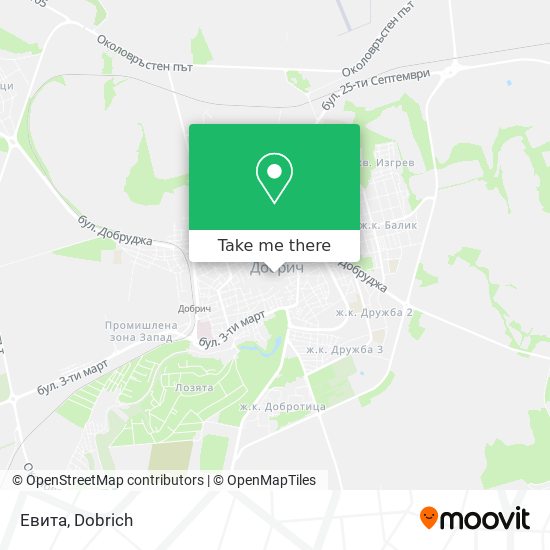 Евита map