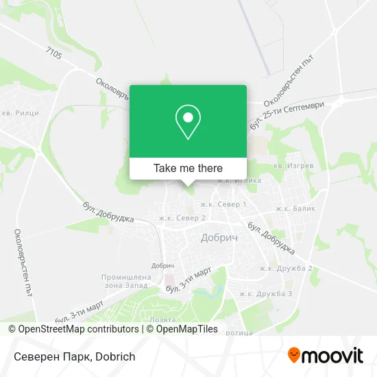 Карта Северен Парк