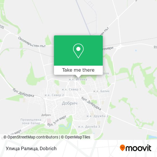 Улица Ралица map