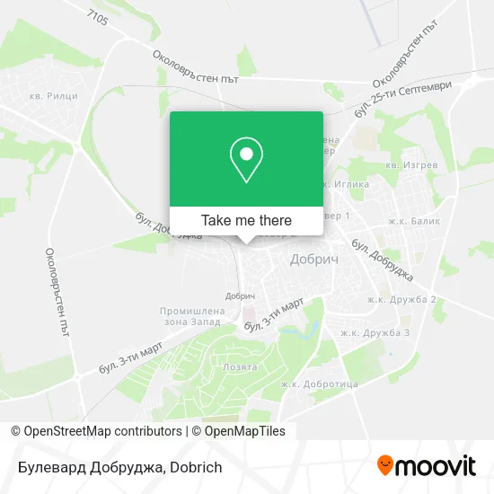 Карта Булевард Добруджа