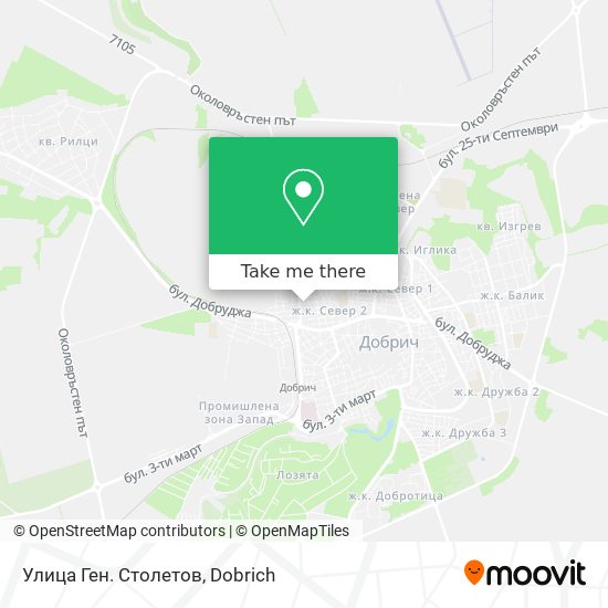 Улица Ген. Столетов map