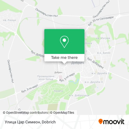 Улица Цар Симеон map