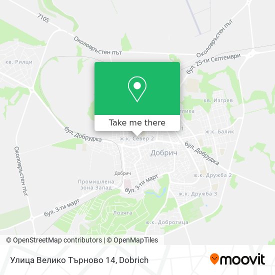 Улица Велико Търново 14 map