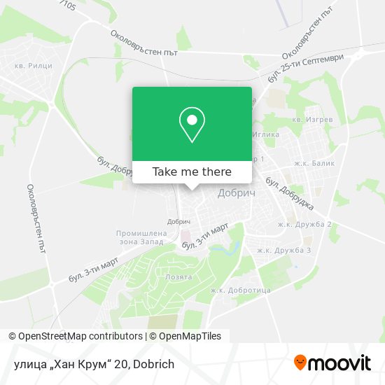 улица „Хан Крум“ 20 map