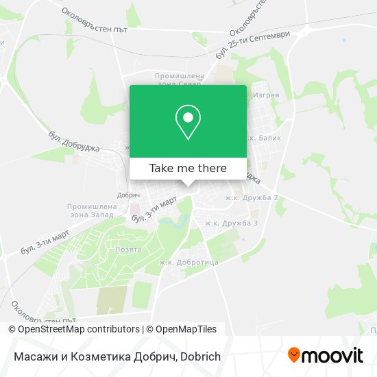 Масажи и Козметика Добрич map