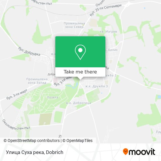 Улица Суха река map