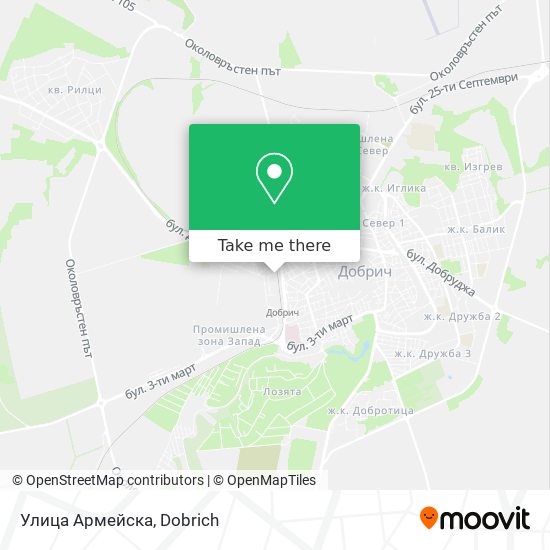 Улица Армейска map