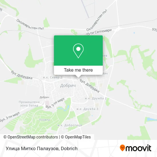 Карта Улица Митко Палаузов