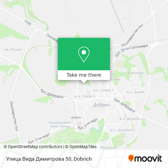 Улица Вида Димитрова 50 map