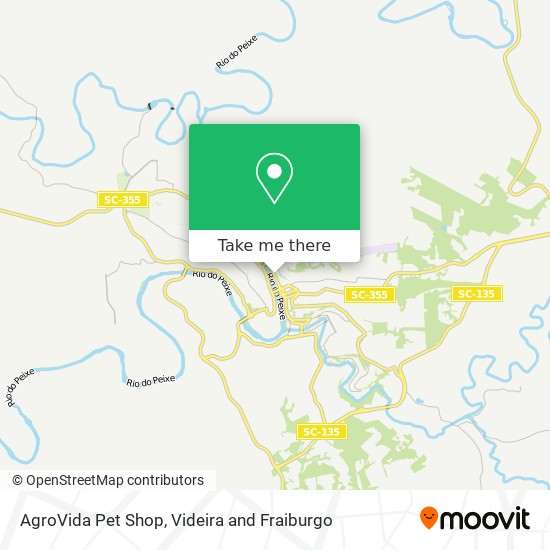 AgroVida Pet Shop map