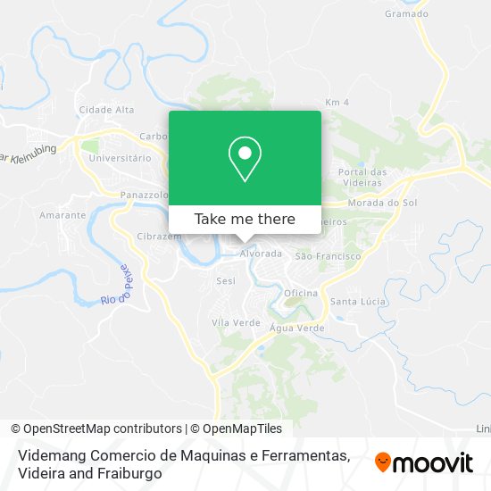 Videmang Comercio de Maquinas e Ferramentas map