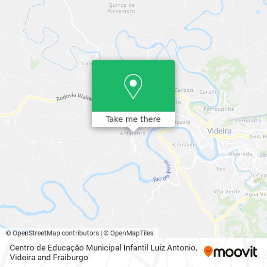 Mapa Centro de Educação Municipal Infantil Luiz Antonio