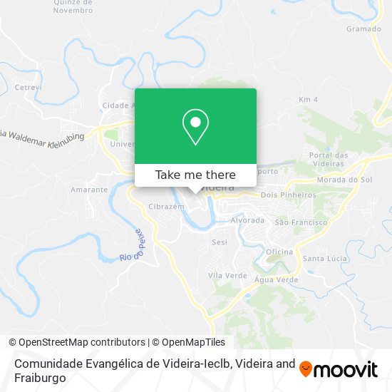 Comunidade Evangélica de Videira-Ieclb map