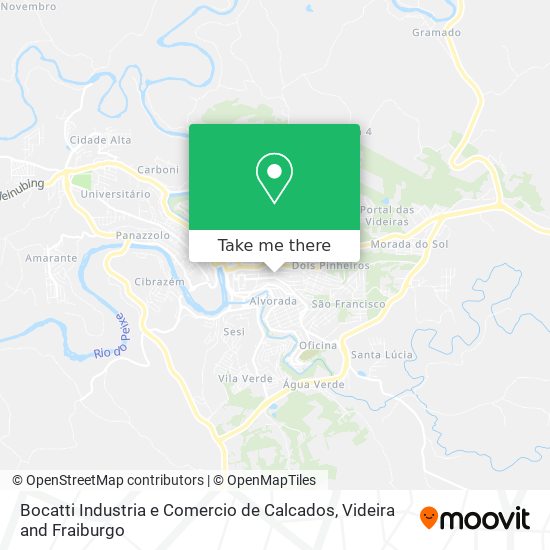 Bocatti Industria e Comercio de Calcados map