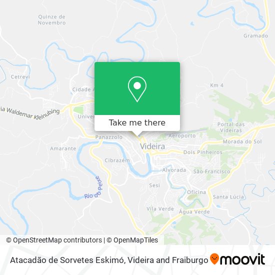 Mapa Atacadão de Sorvetes Eskimó