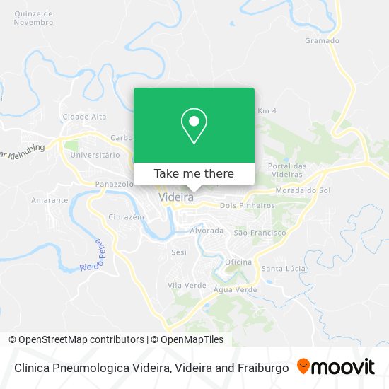 Clínica Pneumologica Videira map