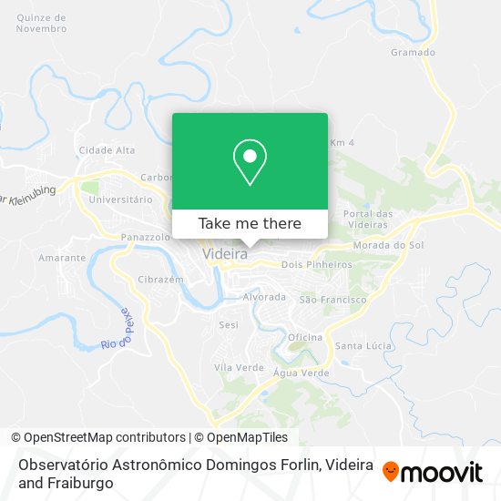 Observatório Astronômico Domingos Forlin map