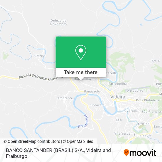 Mapa BANCO SANTANDER (BRASIL) S/A.