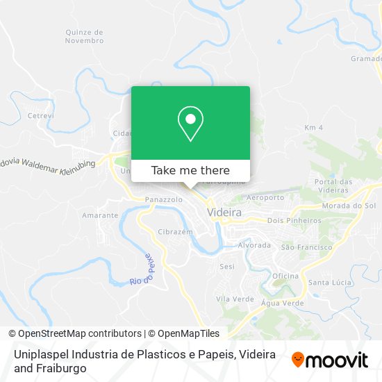 Uniplaspel Industria de Plasticos e Papeis map