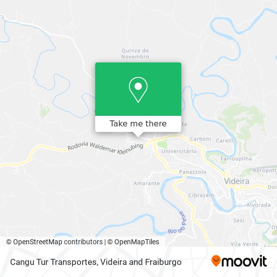 Cangu Tur Transportes map
