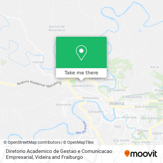 Mapa Diretorio Academico de Gestao e Comunicacao Empresarial