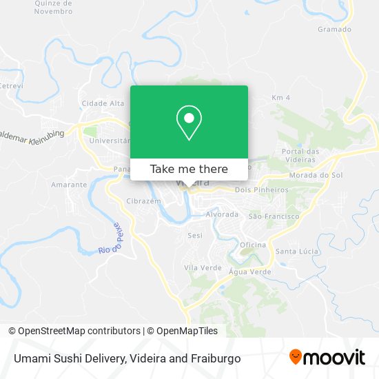 Umami Sushi Delivery map