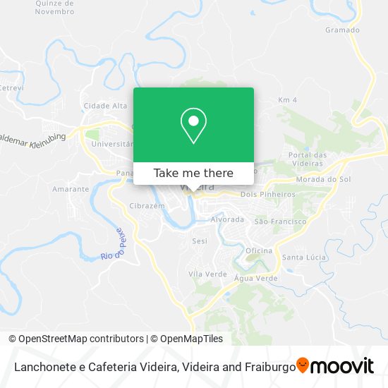 Lanchonete e Cafeteria Videira map