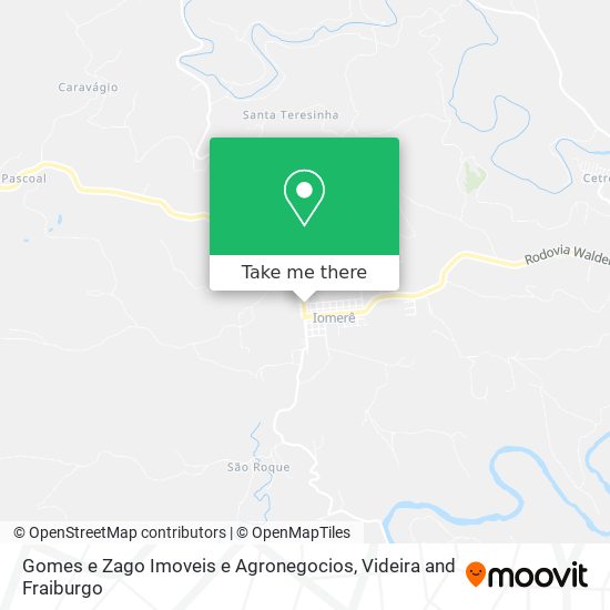 Mapa Gomes e Zago Imoveis e Agronegocios