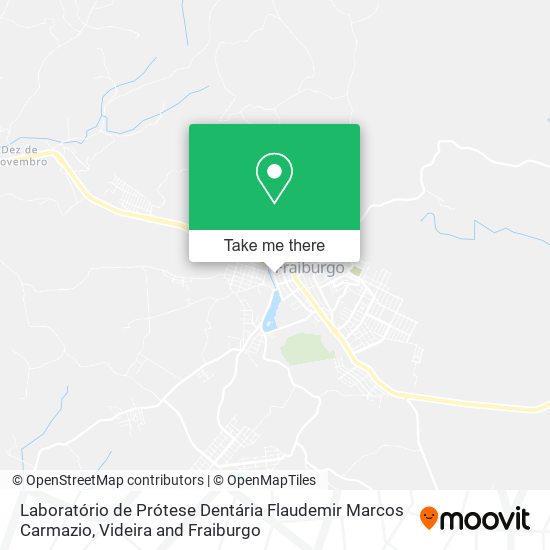 Mapa Laboratório de Prótese Dentária Flaudemir Marcos Carmazio