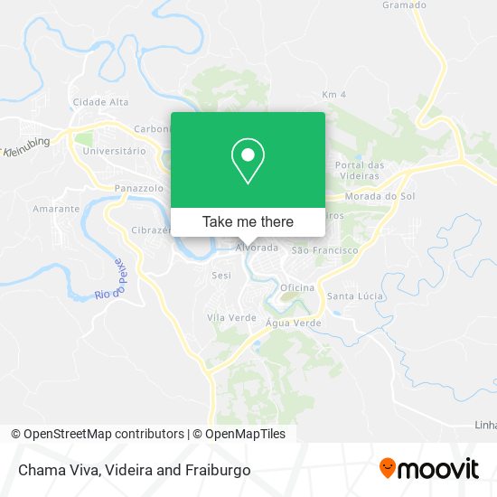 Chama Viva map