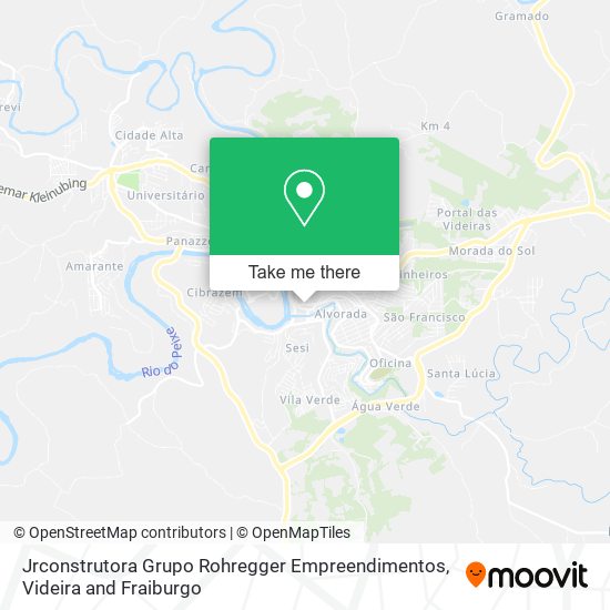 Mapa Jrconstrutora Grupo Rohregger Empreendimentos