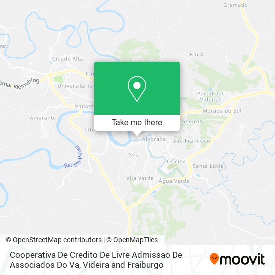 Cooperativa De Credito De Livre Admissao De Associados Do Va map