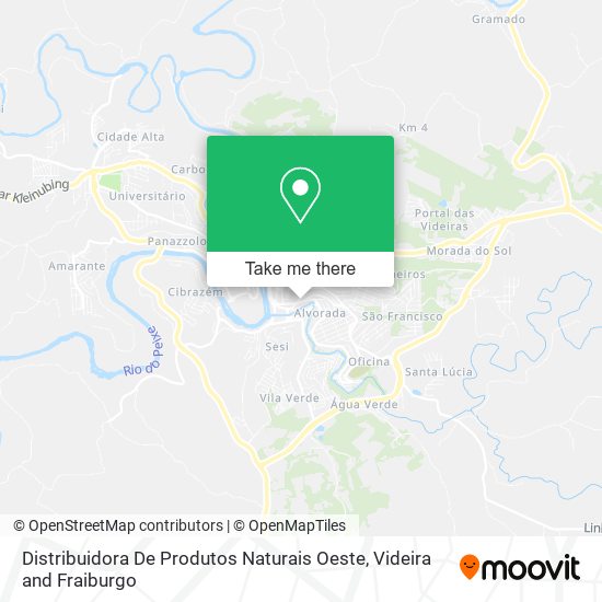 Distribuidora De Produtos Naturais Oeste map