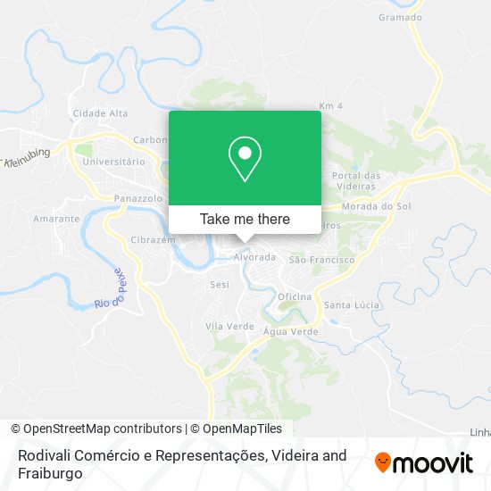 Rodivali Comércio e Representações map