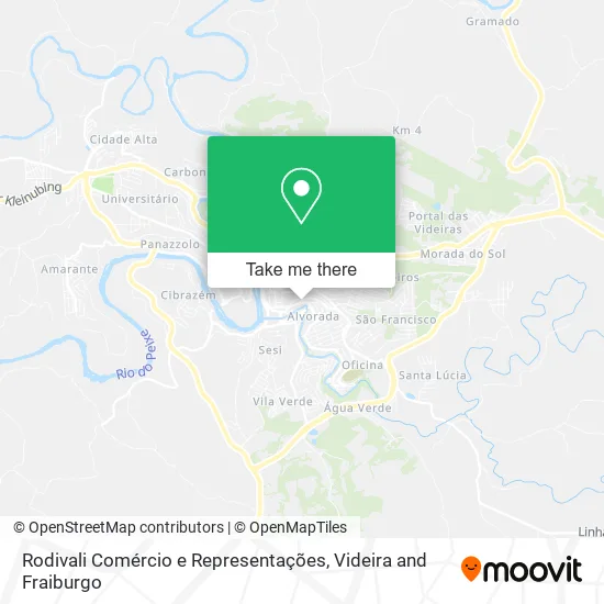 Mapa Rodivali Comércio e Representações