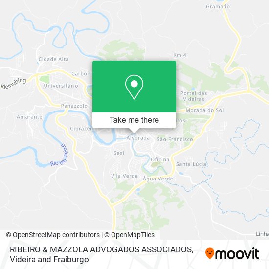Mapa RIBEIRO & MAZZOLA ADVOGADOS ASSOCIADOS