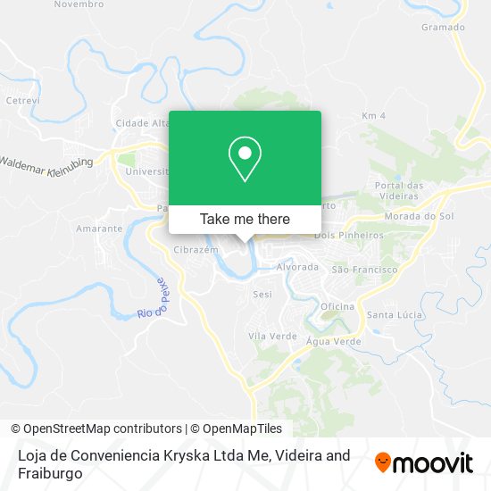 Mapa Loja de Conveniencia Kryska Ltda Me