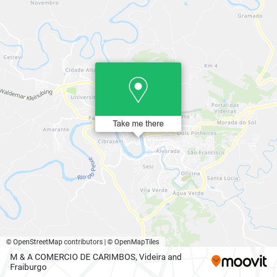 M & A COMERCIO DE CARIMBOS map