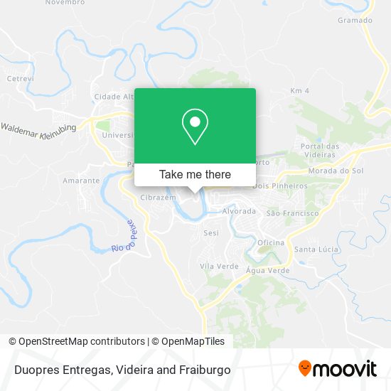 Duopres Entregas map