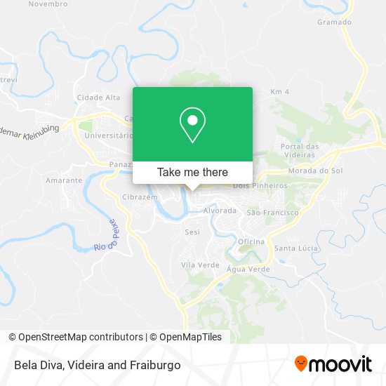 Mapa Bela Diva