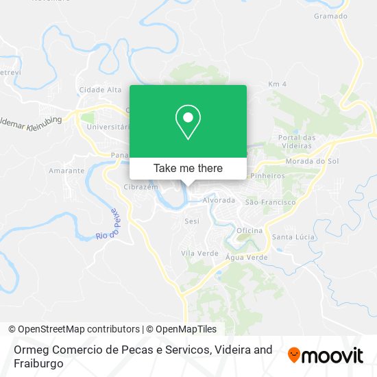 Ormeg Comercio de Pecas e Servicos map