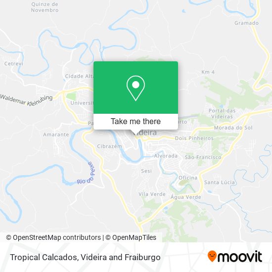 Tropical Calcados map