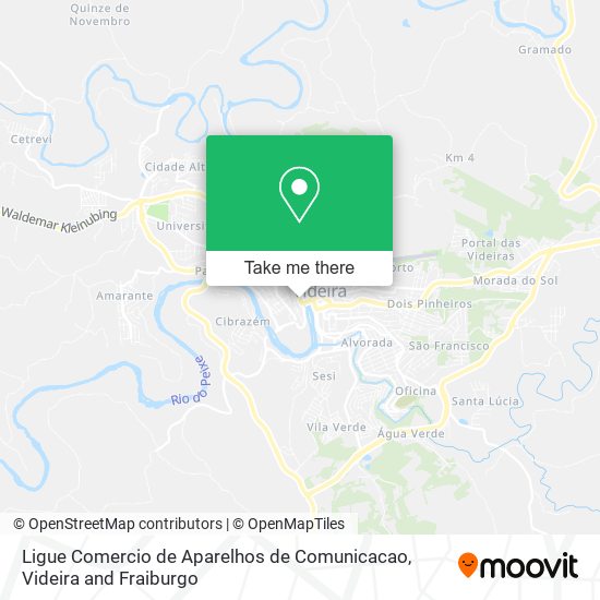 Ligue Comercio de Aparelhos de Comunicacao map