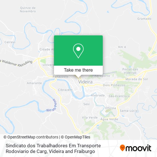 Sindicato dos Trabalhadores Em Transporte Rodoviario de Carg map