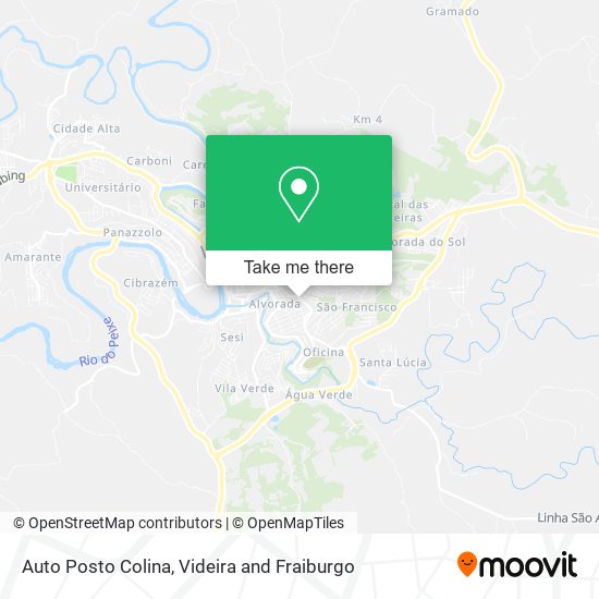 Auto Posto Colina map