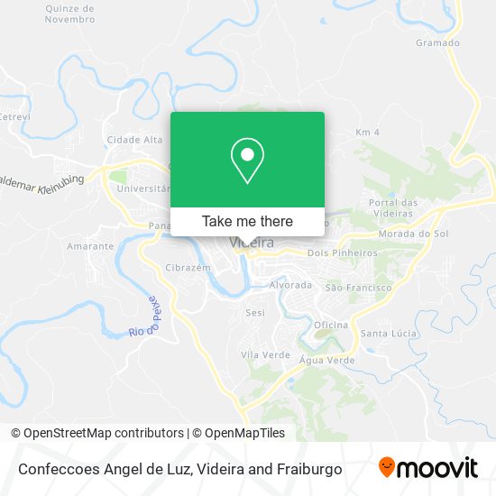 Confeccoes Angel de Luz map