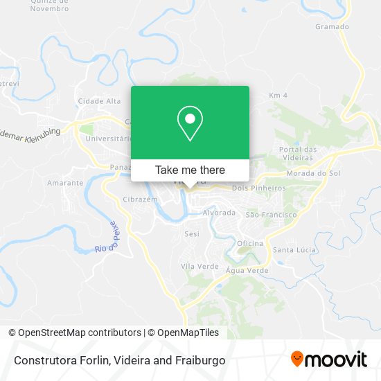 Construtora Forlin map