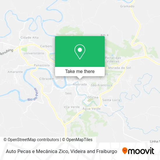Auto Pecas e Mecânica Zico map